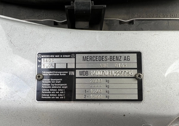 Mercedes-Benz Klasa S cena 57000 przebieg: 185000, rok produkcji 1994 z Wrocław małe 121